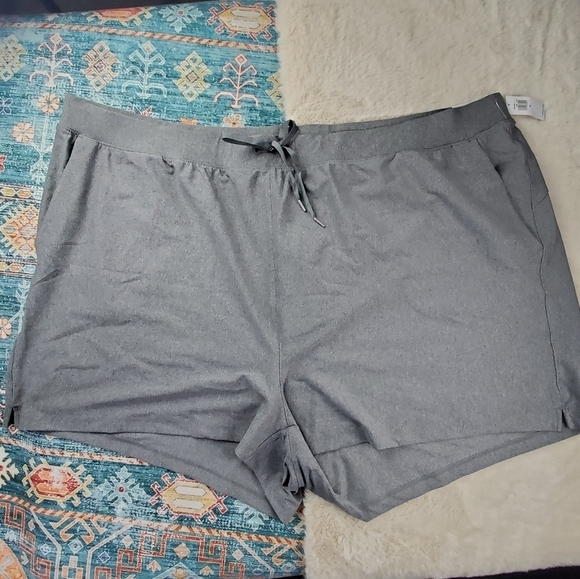 Old Navy High-Waisted PowerSoft Loose Shorts Heather Grey BNWT 4X - Picture 5 of 13